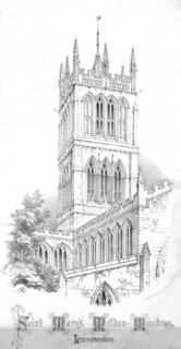 'Saint Mary's, Melton-Mowbray. Leicestershire', c1850s. Artist: Day & Son.