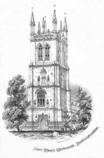 'Saint Mary's, Titchmarsh. Northamptonshire', c1850s. Artist: Day & Son.