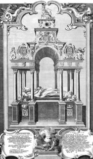 'The Monument of Queen Elizabeth in Westminster Abbey', 1786. Artist: John Goldar.