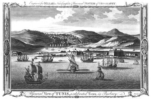 'A General View of Tunis, a celebrated Town in Barbary.', 1782. Artist: John Keyse Sherwin.