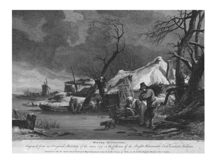 'Winter Occupation', 1755. Artist: Thomas Major.