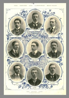 The Oxford Crew, Oxford and Cambridge Boat Race, 1898. Creator: Hills and Saunders.