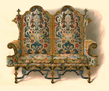 Settee, 1905. Artist: Shirley Slocombe.