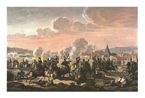 Death of Prince Louis of Prussia at the Battle of Saalfeld, 10 October 1806, (c1850). Artist: Francois Pigeot.