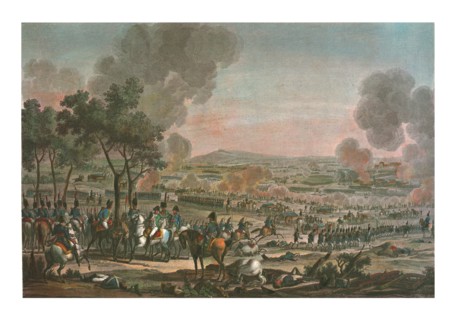 Battle near Wagram, 7 July 1809, (c1850).  Artist: Louis Francois Mariage.