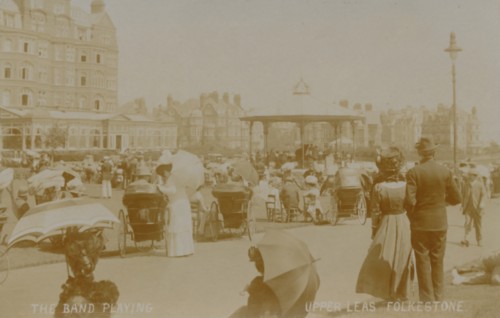 'The Band Playing - Upper Leas, Folkestone', late 19th-early 20th century. Artist: Unknown.