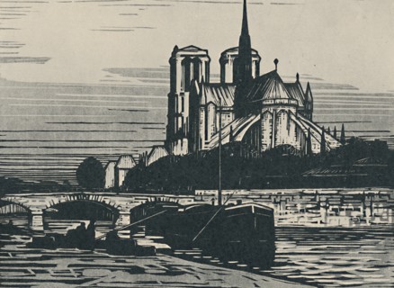 'Notre-Dame De Paris', 1919. Artist: Alfred Latour.
