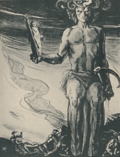 'Poster for Thomas Hardy's The Dynasts, 1919. Artist: Charles S Ricketts.