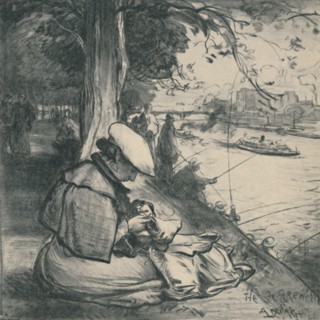 'Île Des Cygnes', c1898, (1919). Artist: Auguste Lepere.