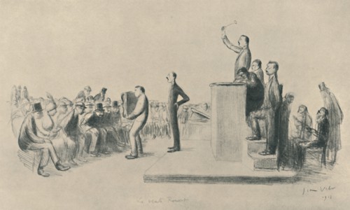 'La Vente Rouart', 1919. Artist: Jean Veber.