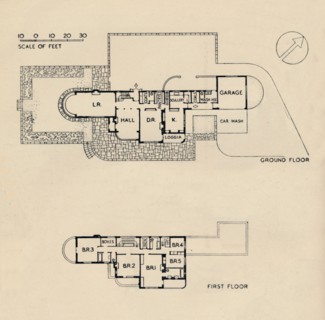 'House at Burn Bridge by The Late John Procter, F.R.I.B.A.', 1942. Artist: Unknown.