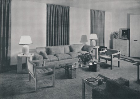 'Living room in the apartment of Samuel A. Marx', 1942.  Artist: Unknown.