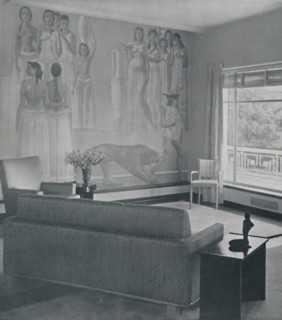 'Living room in the Cafritz residence in Georgetown, Nr. Washington D.C.', 1942. Artist: Unknown.