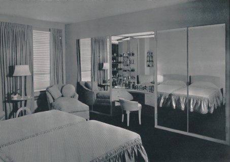 'Bedroom designed by James F. Eppenstein, Chicago', 1942. Artist: Unknown.