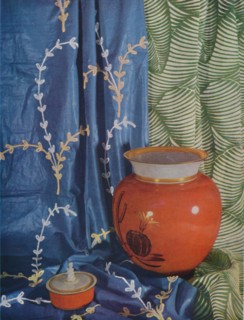 'Europe and America - Two American fabrics by courtesy of Stroheim & Roman of New York', 1940. Artist: Unknown.
