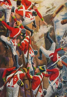 'The Northumberland Fusiliers. Storming the ramparts of San Vincente', (1939). Artist: Unknown.