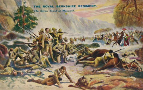 'The Royal Berkshire Regiment. The Heroic Stand at Maiwand', 1880, (1939). Artist: Unknown.