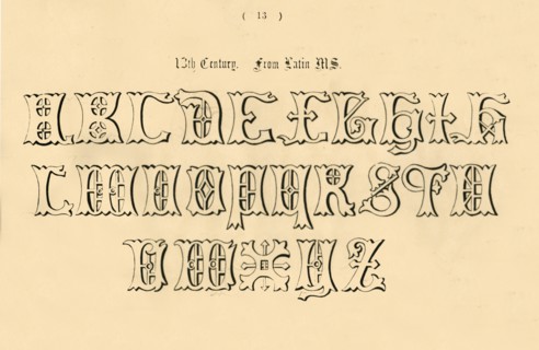 '13th Century. From Latin MS.', 1862. Artist: Unknown.