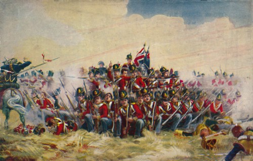 'The Royal Scots. The Square at Quatre Bras', 1815, (1939). Artist: Unknown.