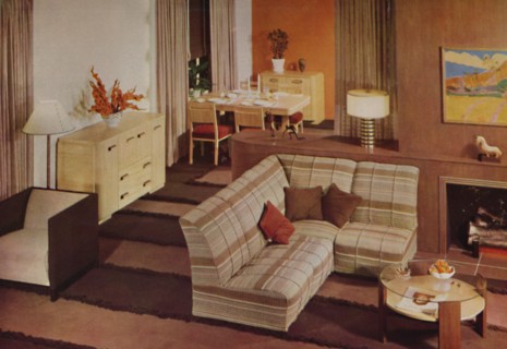 'Combination Dining-Living Room in New York', 1938. Artist: Unknown.