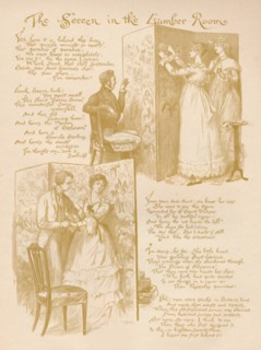 'The Screen in the Lumber Room', 1886. Artist: Randolph Caldecott.
