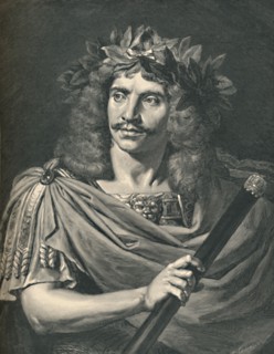 'Molière as Julius Caesar in the Tragedy of Pompée,' (1886). Artist: Henri Thiriat.