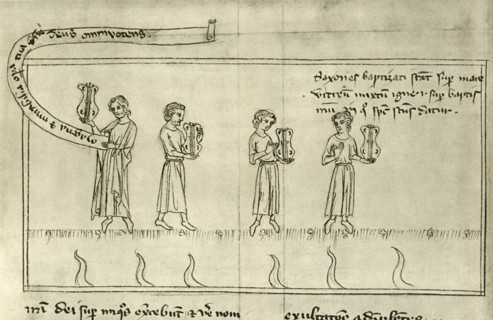 'Oliphants and crots; Scriptum super apocalypsim, from the end of the fourteenth century.', 1948. Artist: Unknown.