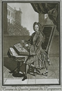 'Dulcimer (tympanum), French engraving of the seventeenth century', 1948. Artist: Unknown.