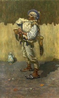'A bagpiper; Jo?a Uprka (1861-1940)', 1948. Artist: Joza Uprka.