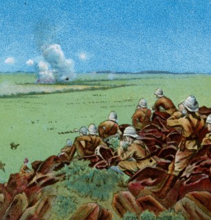 'The Fight at Paardeberg', 1900 . Artist: Unknown.