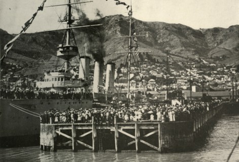 'A Photograph Taken From The Nimrod...Lyttelton', 1908, (1909).  Artist: Unknown.
