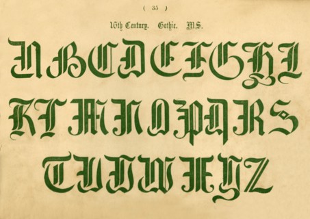 '16th Century. Gothic. MS', 1862. Artist: Unknown.