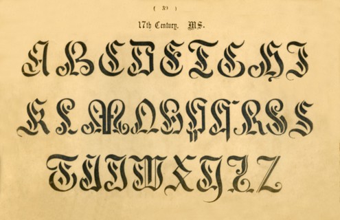 '17th Century. MS.', 1862. Artist: Unknown.