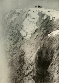 'The Crater of Erebus, 900 Feet Deep and Half A Mile Wide', 1908, (1909).  Artist: Unknown.