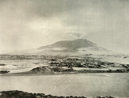 'Mount Erebus in Eruption on June 14, 1908, (1909). Artist: Unknown.