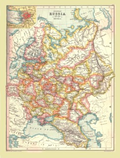 Map of Russia, 1902.  Creator: Unknown.