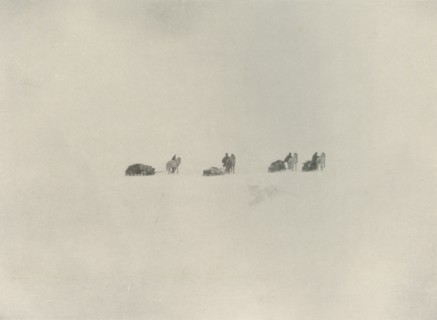 'The Southern Party Marching into the White Unknown', 1908, (1909).  Artist: Unknown.