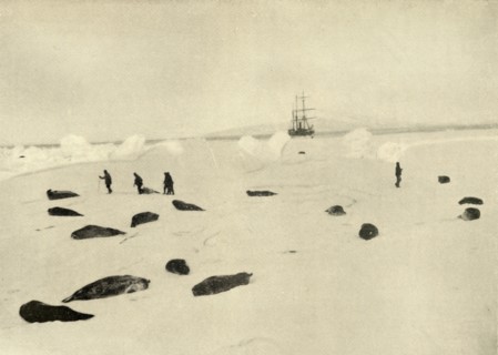 'The Nimrod at Pram Point on March 4, 1909'. Artist: Unknown.