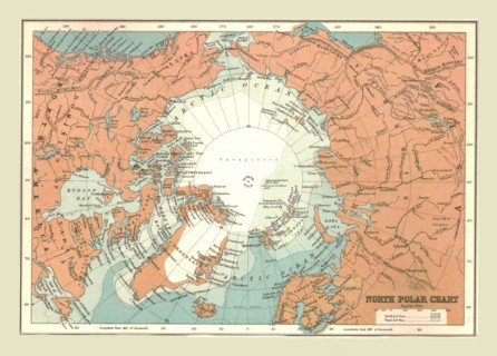 North Polar Chart, 1902.  Creator: Unknown.
