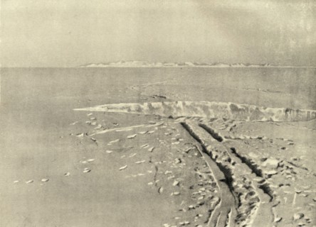 'A Typical Crevasse on Level Surface', c1908, (1909).  Artist: Unknown.