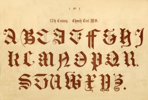 '17th Century. Church Text MS.', 1862. Artist: Unknown.