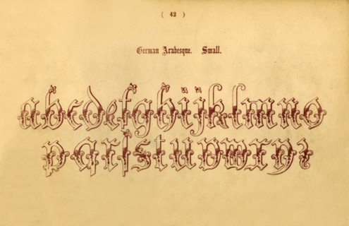 'German Arabesque. Small', 1862. Artist: Unknown.