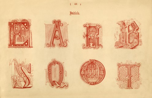 'Initials', 1862. Artist: Unknown.