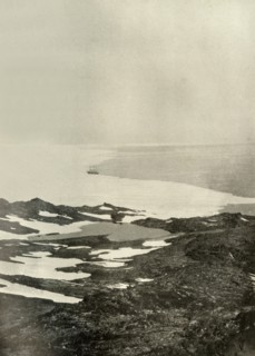 'The Ship off Pram Point, Just Before Leaving for the North', c1908, (1909). Artist: Unknown.