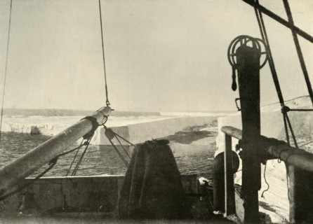 'The Barrier Edge Breaking Away Four Miles South of Hut Point', c1908, (1909). Artist: Unknown.