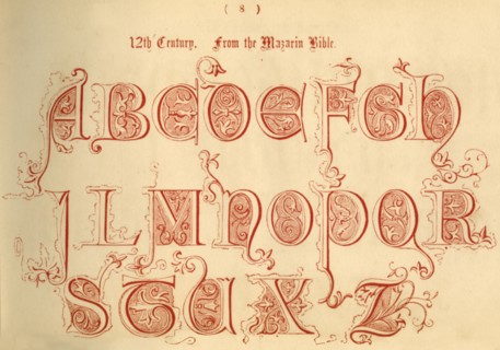 '12th Century. From the Mazarin Bible', 1862. Artist: Unknown.