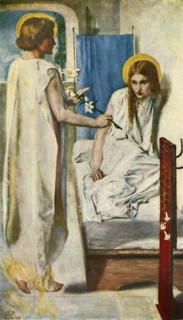 'Ecce Ancilla Domini', 1849-1850, (c1912). Artist: Dante Gabriel Rossetti.