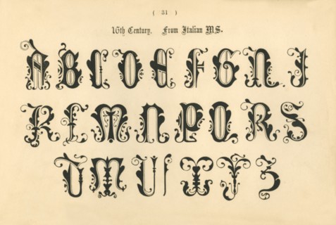 '16th Century. From Italian MS.', 1862. Artist: Unknown.