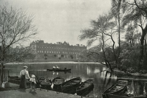 'Buckingham Palace', (c1897). Artist: E&S Woodbury.