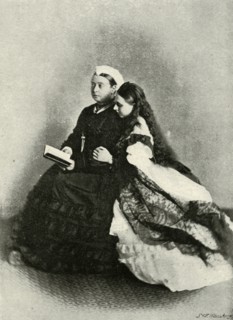 'Her Majesty with the Princess Beatrice, April 1871', (c1897). Creator: E&S Woodbury.